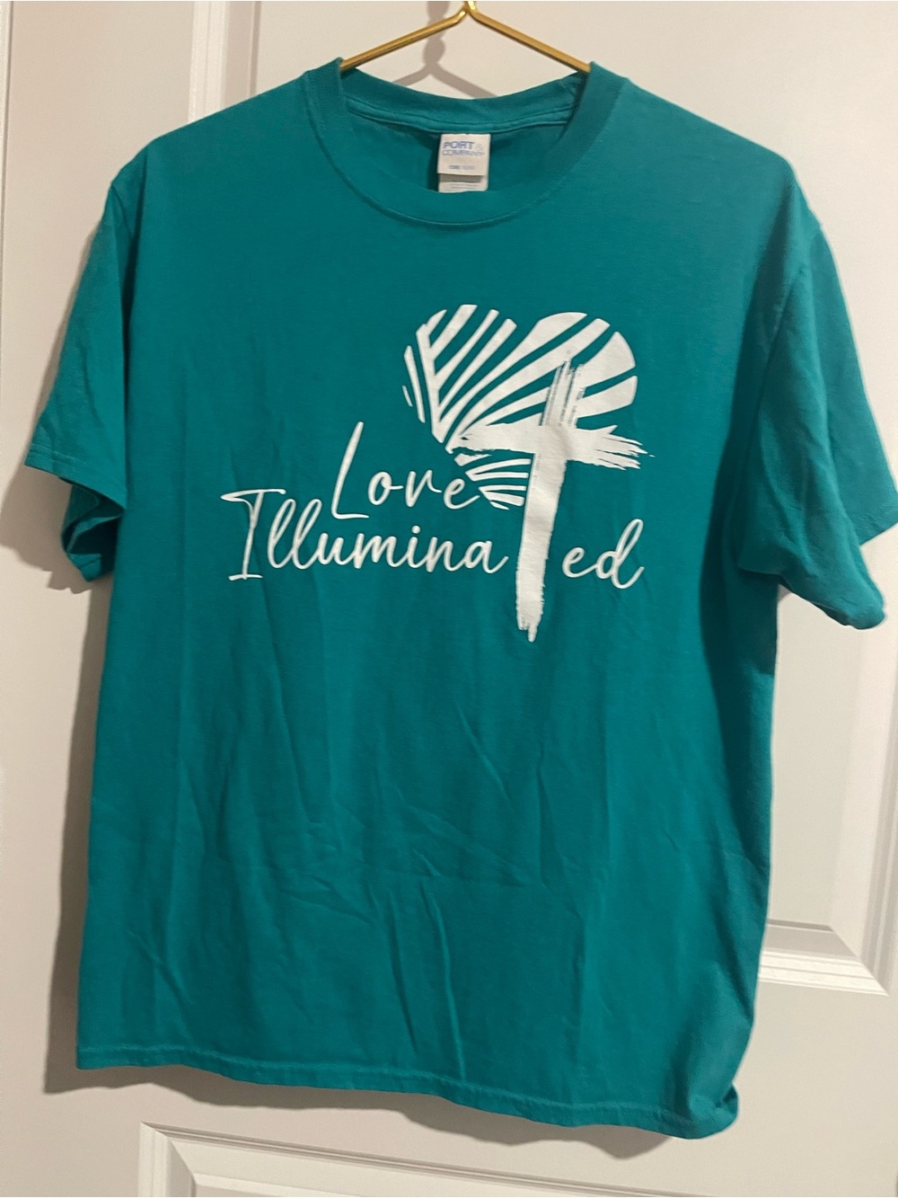Love Illuminated Teal Graphic Short-Sleeve Tee - Men
